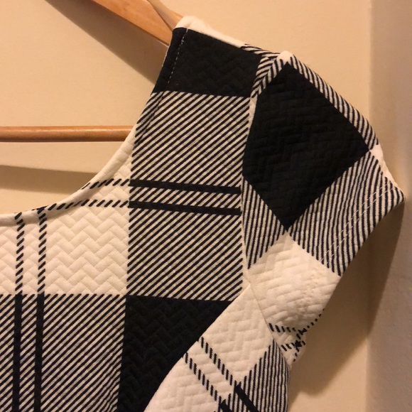 Lulus Chess Queen Black & Ivory Plaid Dress - Picture 12 of 12